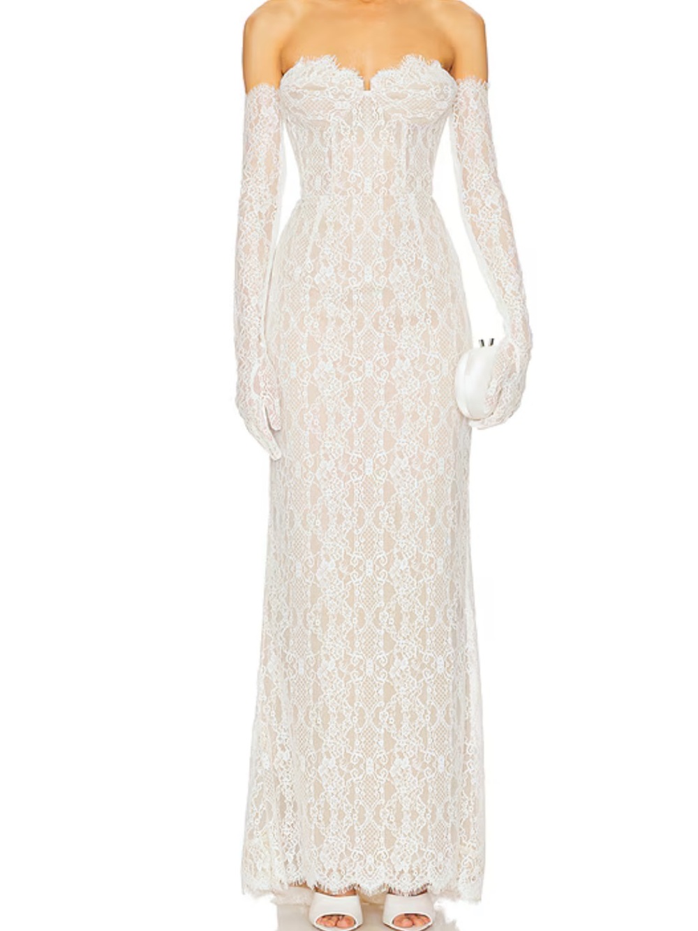 Bronx and Banco Kiera Gown in White US 2 XS